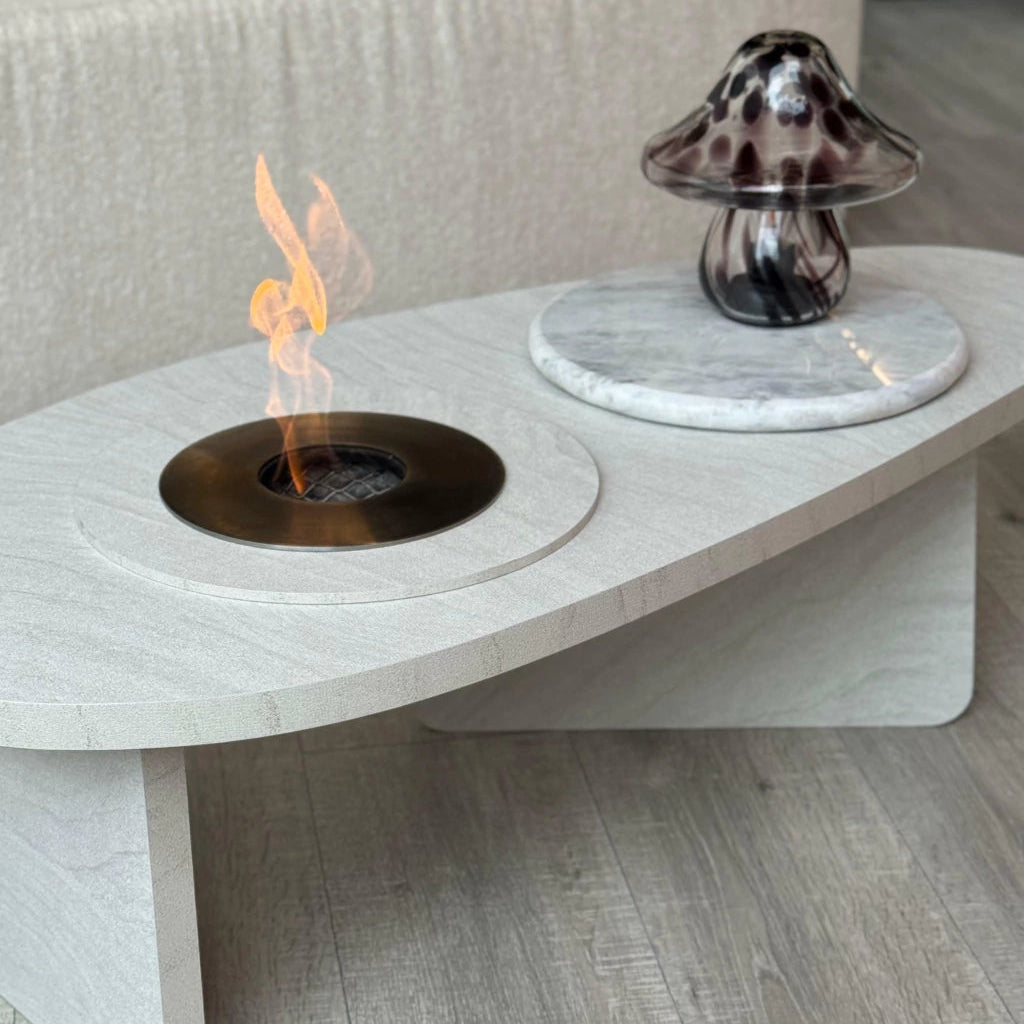 Mesa + Lareira Ecológica