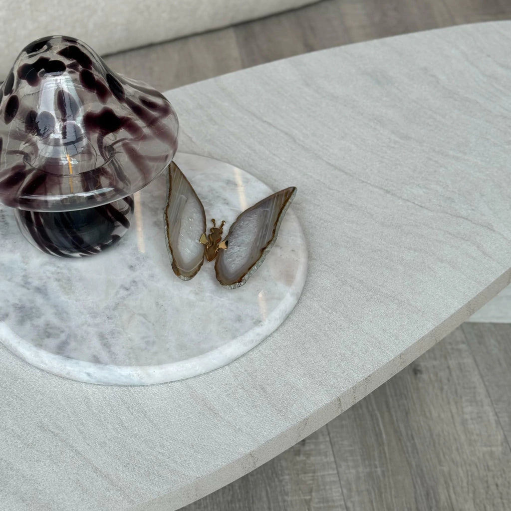 Mesa + Bandeja de Mármore