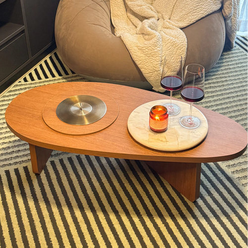 Mesa 3 em 1 (lareira+baldinho+bandeja)